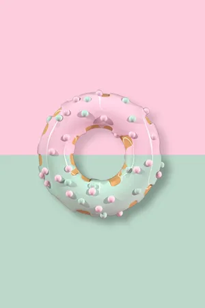 Pastel Phone Split Donut Wallpaper