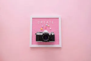Pastel Pink Aesthetic Letter Board Wallpaper