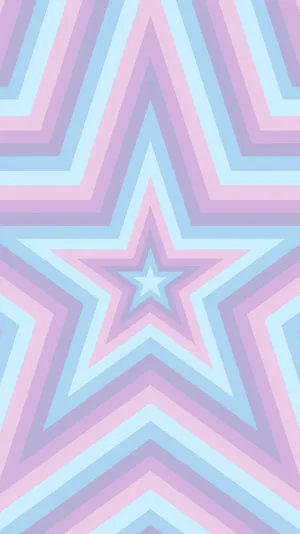 Pastel Pink Blue Star Wallpaper