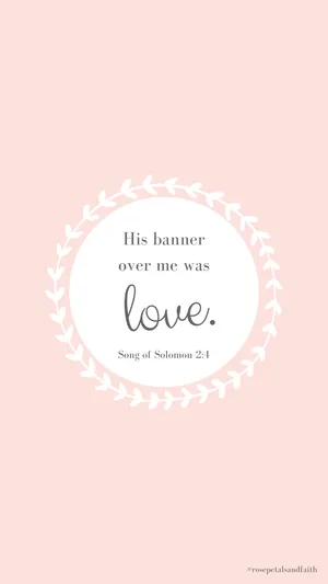 Pastel Pink Cool Christian Love Wallpaper