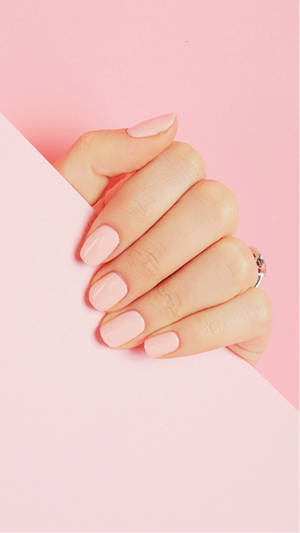 Pastel Pink Nail Polish Wallpaper