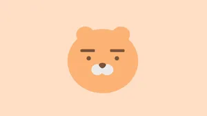 Pastel Pink Ryan Kakao Friends Wallpaper