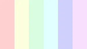 Pastel Rainbow Color Scheme Wallpaper