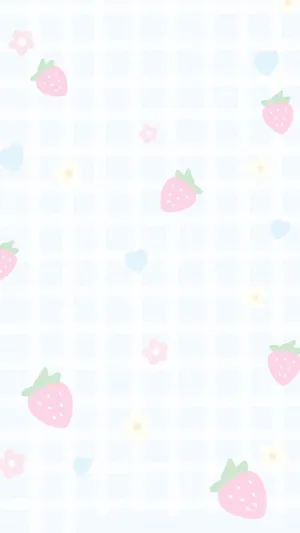 Pastel Strawberry Aesthetic Wallpaper