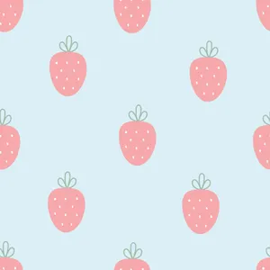 Pastel Strawberry Fruit Wallpaper
