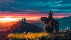 Pastel The Witcher Geralt Wallpaper