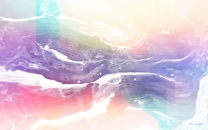 Pastel Watercolor Art For February Wallpaper