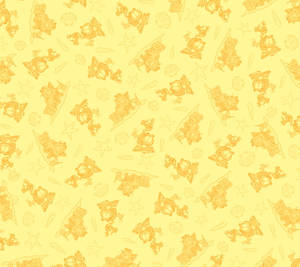 Pastel Yellow Garfield Background Wallpaper