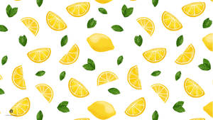 Pastel Yellow Lemon Digital Art Wallpaper