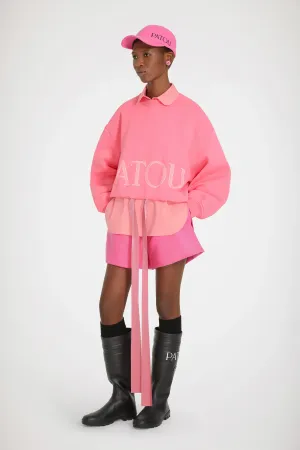 Patou Cropped Drawstring Sweatshirt Wallpaper