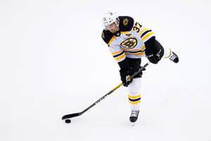 Patrice Bergeron White Uniform Wallpaper