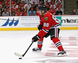 Patrick Kane Red Chicago Blackhawks Crowd Wallpaper