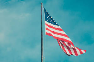 Patriotic Waving Flag Wallpaper