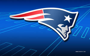 Patriots Neon Blue Background Wallpaper