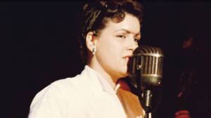 Patsy Cline Singing Microphone Wallpaper