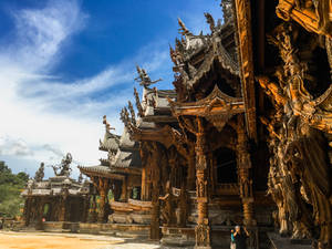 Pattaya Temple Details Wallpaper