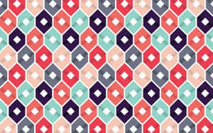 Pattern Desktop Colorful Honeycomb Wallpaper