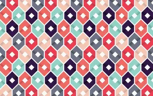 Pattern Desktop Colorful Honeycomb Wallpaper