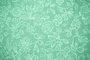 Patterned Sage Green Aesthetic Wallpaper