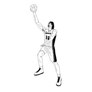 Pau Gasol Sketch Wallpaper
