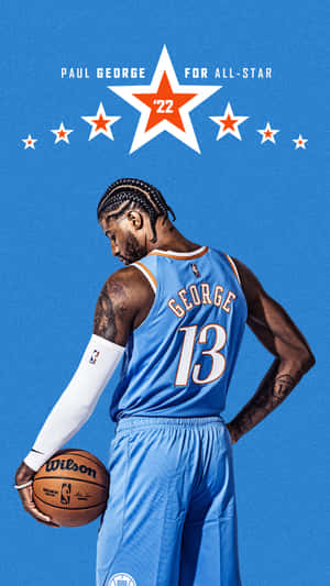 Paul George Of The Los Angeles Clippers Shines Bright Wallpaper