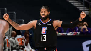 Paul George Sports The La Clippers Jersey Wallpaper