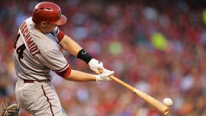 Paul Goldschmidt Hitting Baseball Wallpaper