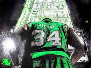 Paul Pierce Sketch From Behind Wallpaper