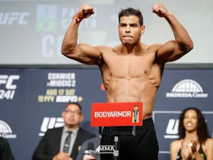Paulo Costa, Ufc Middleweight Fighter, Posing At Weigh-in Wallpaper