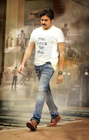 Pawan Kalyan White Brick Shirt Wallpaper