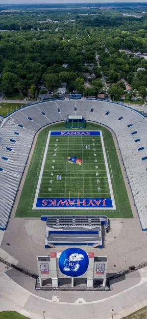 Paying Tribute To The Jayhawks At Kansas Memorial Stadium Wallpaper
