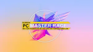 Pc Master Race Low-poly Pastel Wallpaper