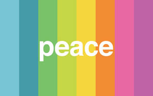 Peace On Color Palette Wallpaper