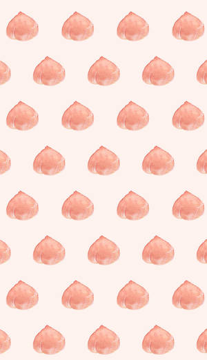 Peach Pattern Art Wallpaper