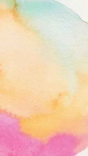 Peach Pink And Blue Paint Brush Wallpaper