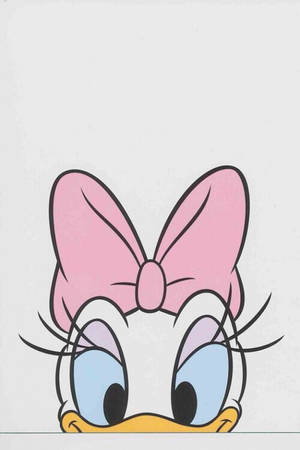 Peeking Cute Daisy Duck Wallpaper