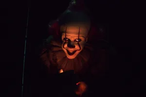 Pennywise In A Dark Place Wallpaper