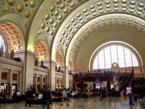 People Inside Union Station Wallpaper