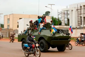 People On Tanks Central African Republic Wallpaper