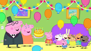 Peppa Pig Birthday Party Wallpaper