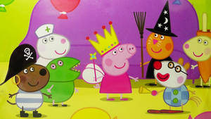 Peppa Pig Costume Party Wallpaper