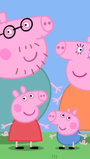Peppa Pig Family Phone Wallpaper