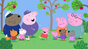 Peppa Pig In The Forest Wallpaper
