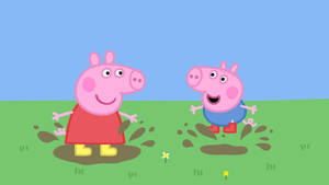 Peppa Pig Ipad Mud Play Wallpaper