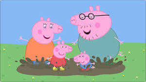 Peppa Pig Loves Playing In The Mud! Wallpaper