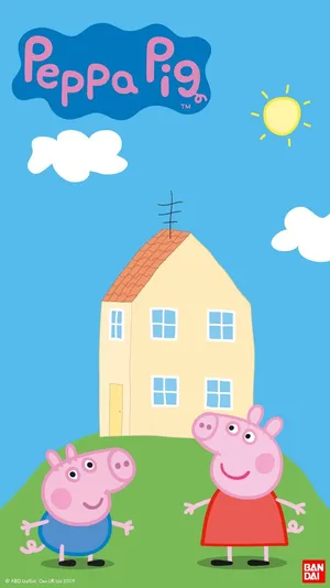 Peppa Pig On A Phone Call Wallpaper