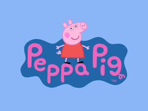 Peppa Pig Title Logo Wallpaper