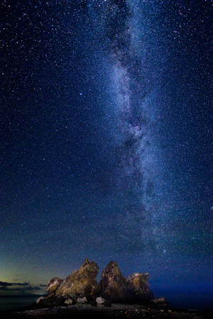 Peppered Night Sky Milky Way Wallpaper