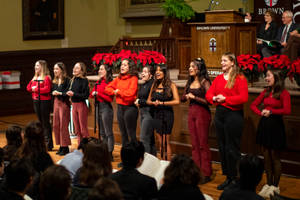 Performers At Brown University's Carol Celebration Wallpaper