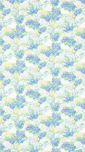 Periwinkle Flowers Pattern Art Wallpaper